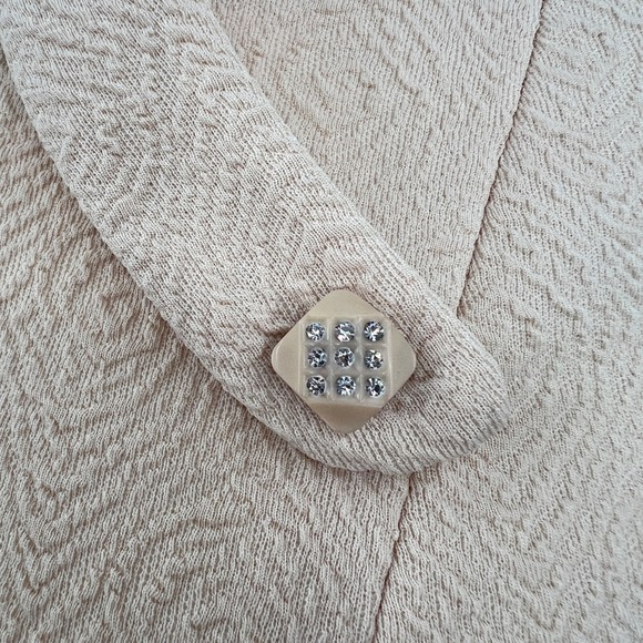 Vintage 60s Mod Dress 1960s Groovy Rhinestone Buttons Simple Handmade Cosplay - Picture 4 of 7